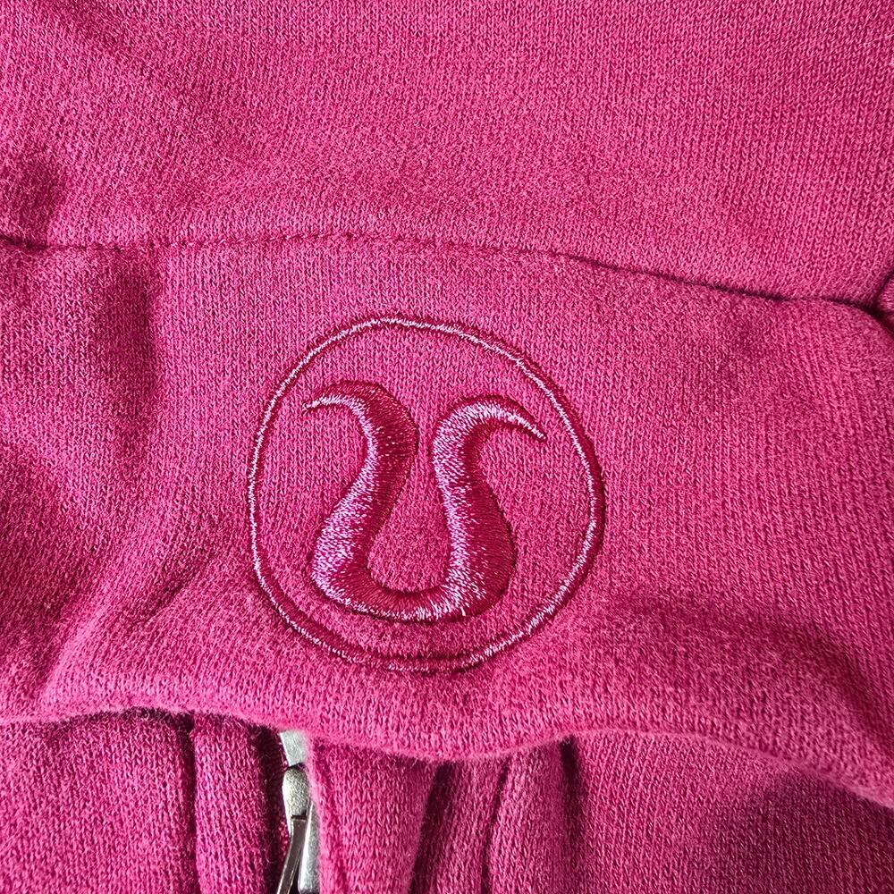 Lululemon Scuba full-zip hoodie in a raspberry color. Retails $118 - Picture 5 of 8